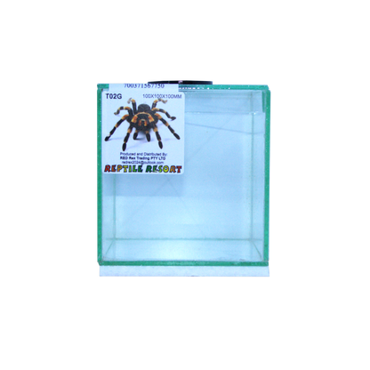 Reptile Resort T02G Glass Spider Enclosure 100x100x100mm