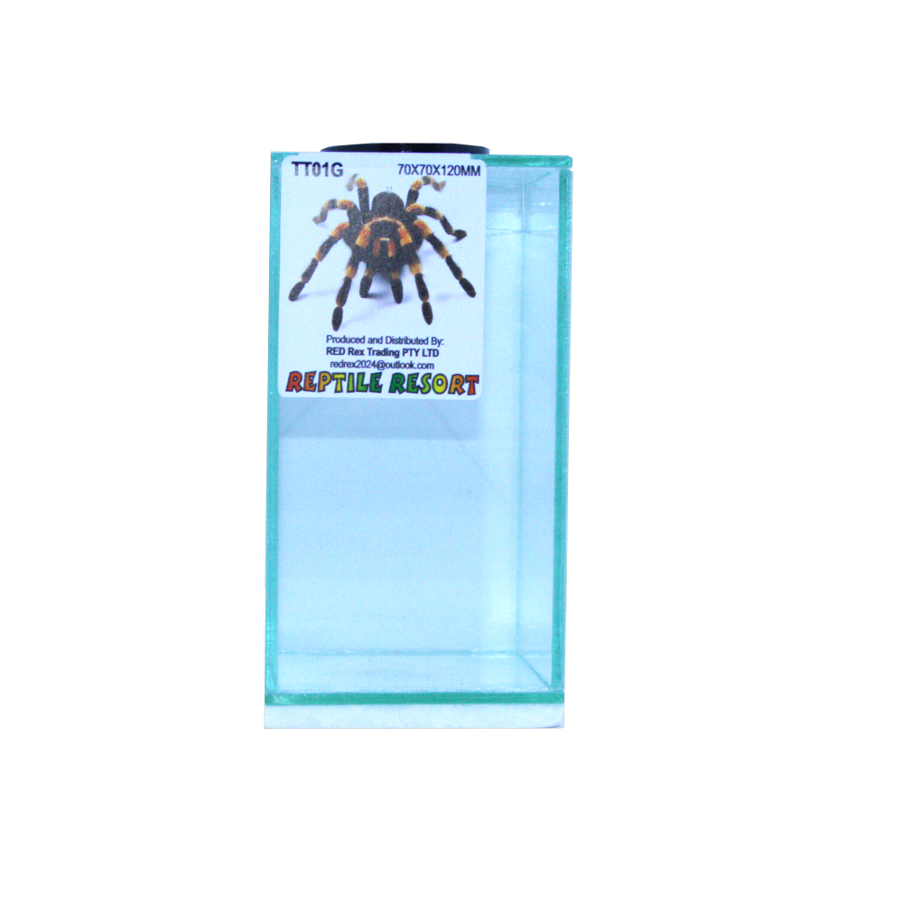 Reptile Resort TT01G Glass Spider Enclosure 70x70x120mm