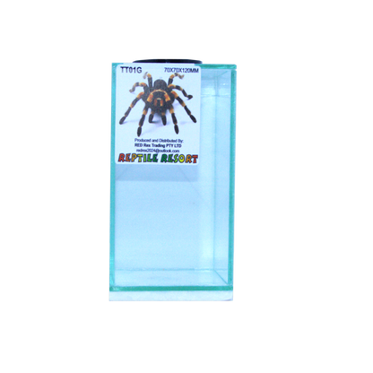 Reptile Resort TT01G Glass Spider Enclosure 70x70x120mm