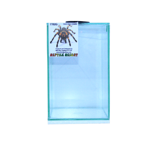 Reptile Resort TT02G Glass Spider Enclosure 100x100x150mm
