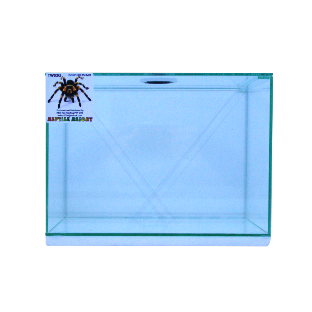 Reptile Resort TW03G Glass Spider Enclosure 225x150x150mm