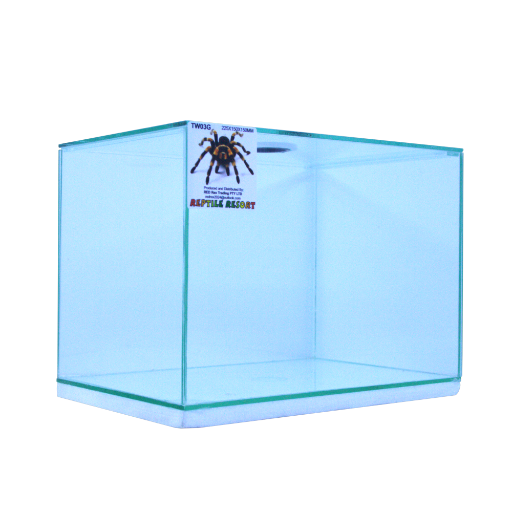 Reptile Resort TW03G Glass Spider Enclosure 225x150x150mm