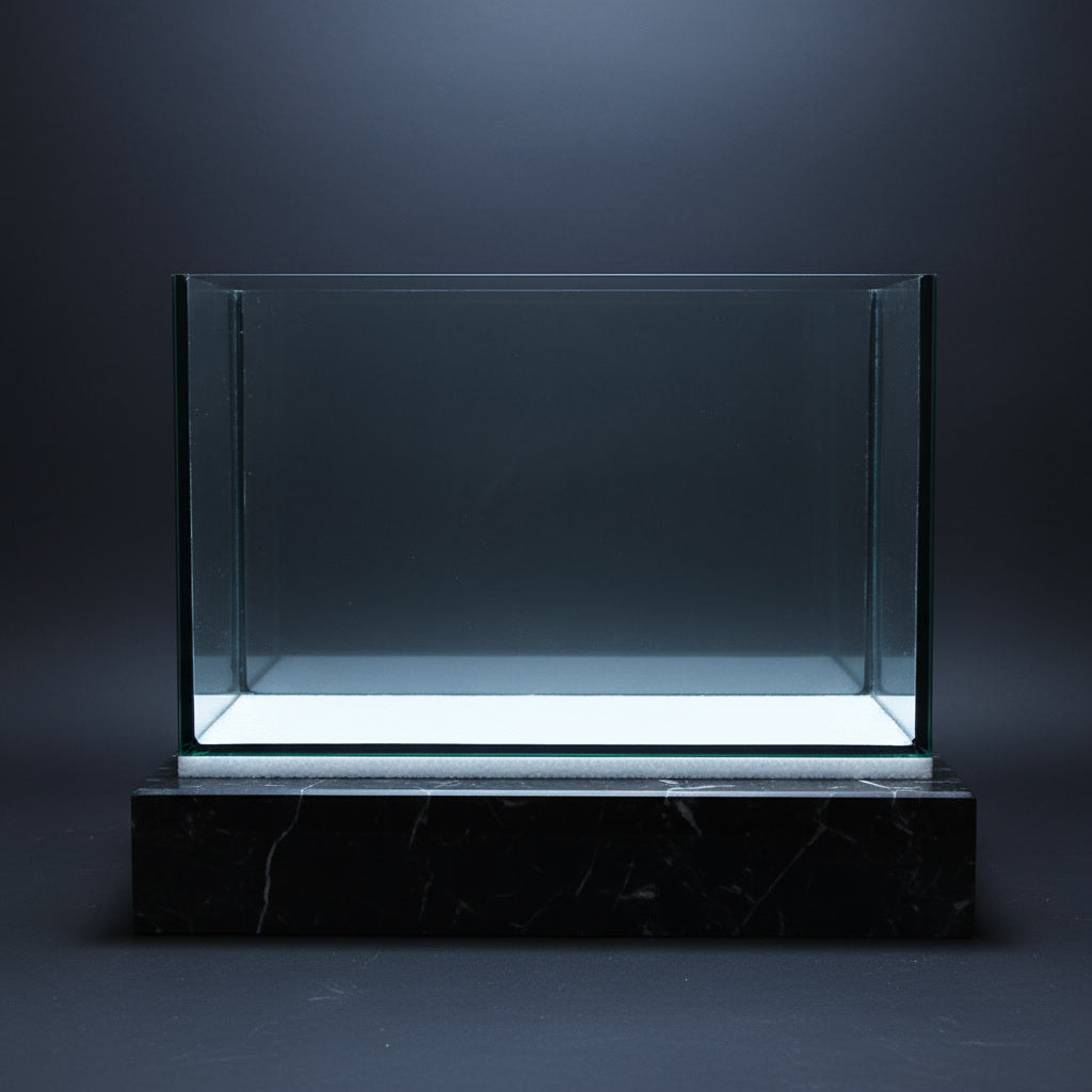 🐠 Black Diamond 18" Wide Polished Tank (460 x 305 x 305mm) – Black Silicone Series