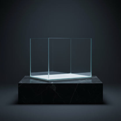 🐟 Black Diamond 1ft Polished Tank – 305 x 225 x 225 mm (3mm Glass)