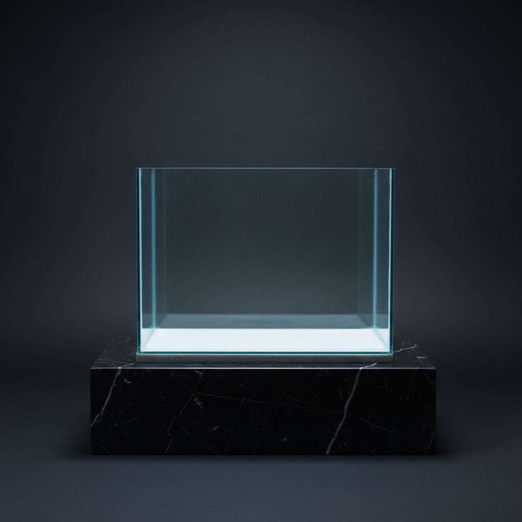 🐟 Black Diamond 1ft Polished Tank – 305 x 225 x 225 mm (3mm Glass)