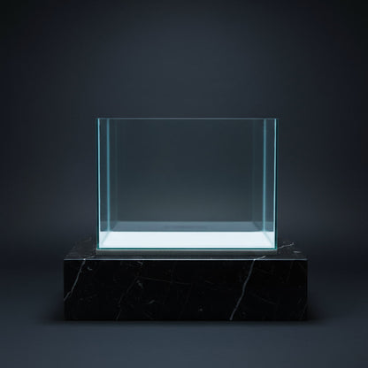 🐟 Black Diamond 1ft Polished Tank – 305 x 225 x 225 mm (3mm Glass)