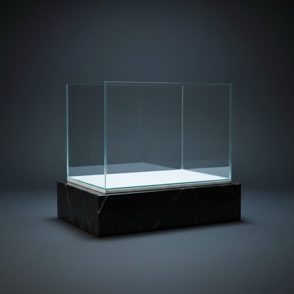 🐟 Black Diamond 18" Wide Polished Tank – 460 x 305 x 305 mm (4mm Glass)