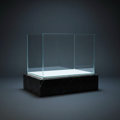 🐟 Black Diamond 18" Wide Polished Tank – 460 x 305 x 305 mm (4mm Glass)