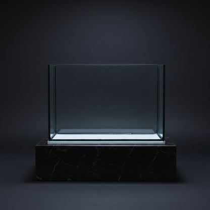 🐠 Black Diamond 18" Narrow Polished Tank (460 x 225 x 305mm) – Black Silicone Series